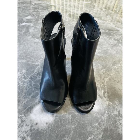 Coach Black leather Izzie Peep-Toe Heels - Picture 1 of 7